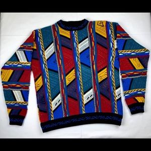 Vintage Colorful Knit sweater Men’s XL